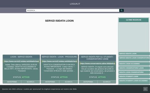 servizi isidata login - Panoramica generale di accesso ...