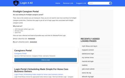firstlight caregiver portal - Official Login Page [100% Verified]