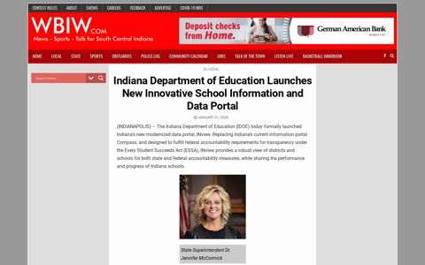 Indiana Department of Education Launches New Innovative ...