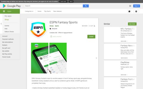 ESPN Fantasy Sports - Apps on Google Play