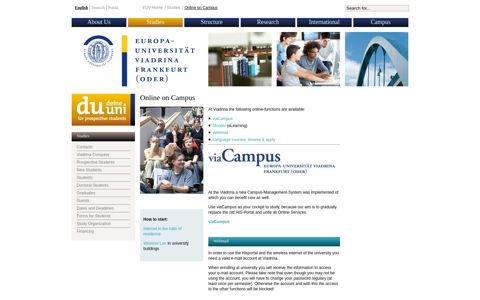 Online on Campus • European University Viadrina