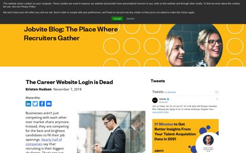 The Career Website Login is Dead - Jobvite