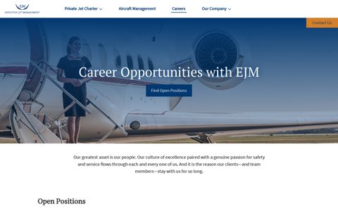 Career Opportunities with EJM - Executive Jet Management