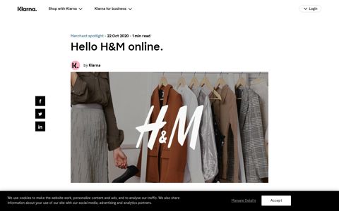 Hello H&M online. | Klarna Australia