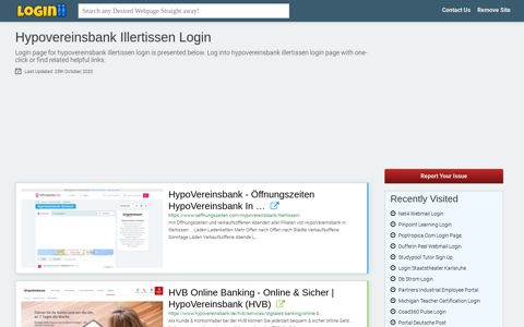 Hypovereinsbank Illertissen Login | Accedi Hypovereinsbank ...