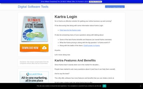 Kartra Login – Digital Software Tools