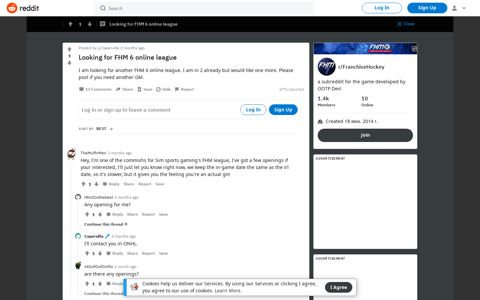 Looking for FHM 6 online league : FranchiseHockey - Reddit