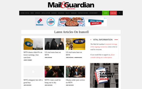 Irancell Archives - The Mail & Guardian