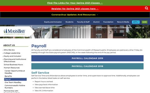 Payroll - MassBay