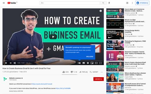 How to Create Business Email & Use it with Gmail ... - YouTube