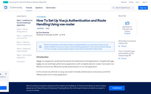 How To Set Up Vue.js Authentication and Route Handling ...