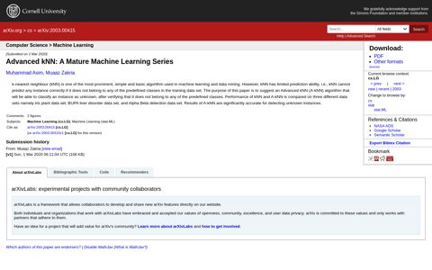 Advanced kNN: A Mature Machine Learning Series