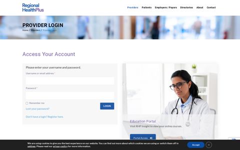 Provider Login | Regional HealthPlus