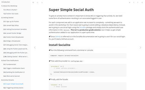 Super Simple Social Auth | Building Real-Time Laravel Apps ...
