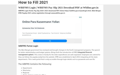 WBIFMS Login | WBIFMS Pay Slip 2020 Download Portal at ...