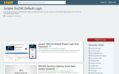 Juniper Srx240 Default Login - Loginii.com