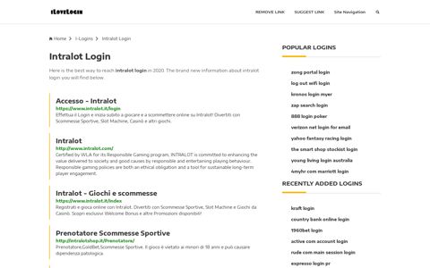 Intralot Login ❤️ One Click Access - iLoveLogin