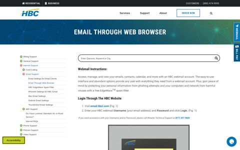 Email Through Web Browser - HBC