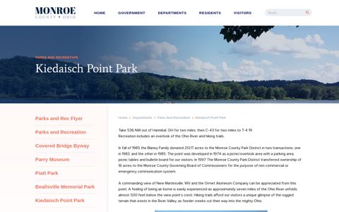 Kiedaisch Point Park - Monroe County, Ohio