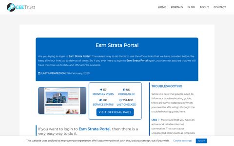 Esm Strata Portal - Find Official Portal - CEE Trust