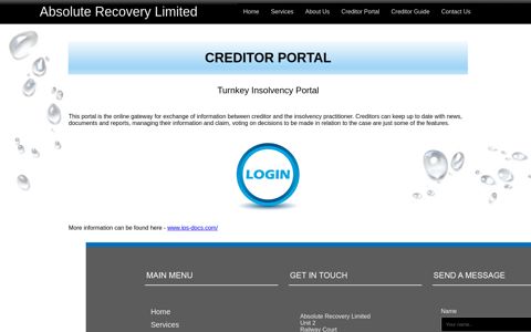 Creditor Portal - Absolute Recovery Licensed Insolvency ...