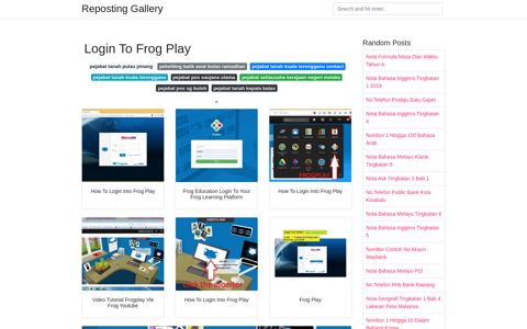 Login To Frog Play - Reposting Gallery