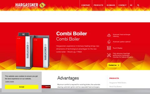 Combi boiler pellets/wood | Hargassner Heating Systems