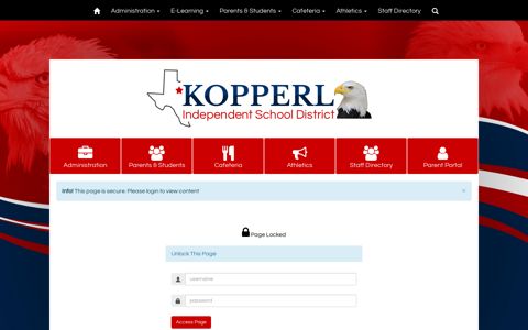 Page Login - Kopperl Independent School District