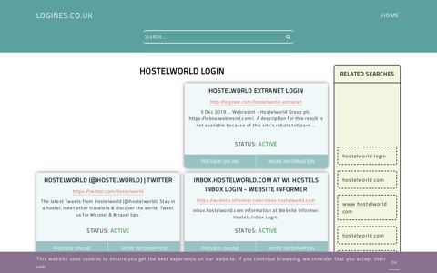 hostelworld login - General Information about Login