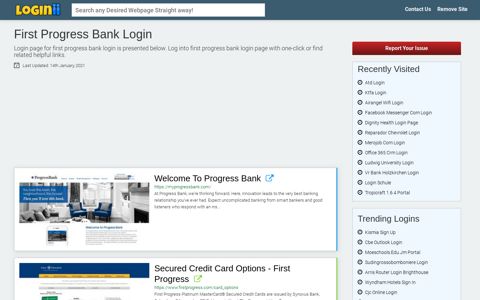 First Progress Bank Login - Loginii.com