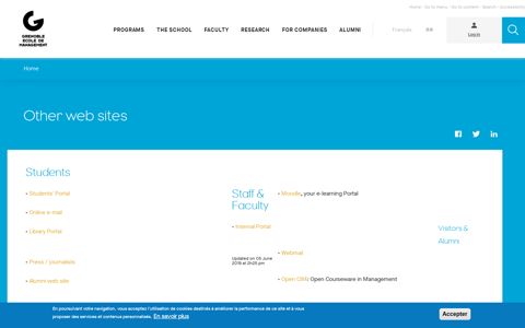 Other web sites | Grenoble Ecole de Management