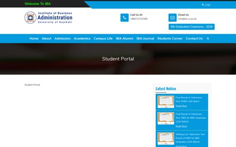 Student Portal-Institute of Business Administration - Why IBA?