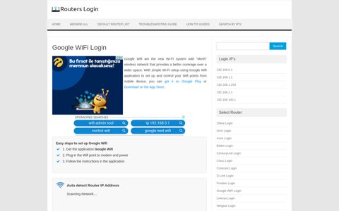 Google WiFi Router Login | IP | Username & Password | How ...