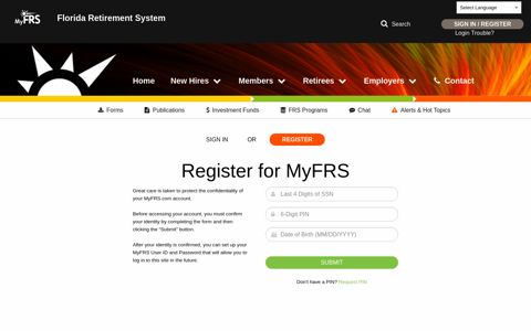 Register for MyFRS - MyFRS
