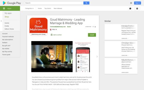 Goud Matrimony - Leading Marriage & Wedding App – Apps ...