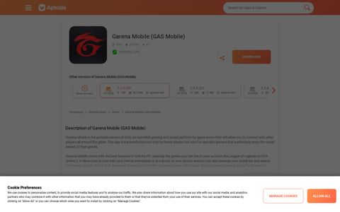 Garena Mobile (GAS Mobile) 2.3.9.200 Download Android ...