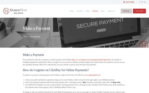 Online payment with ClickPay is easy, safe, and ... - Gumley Haft