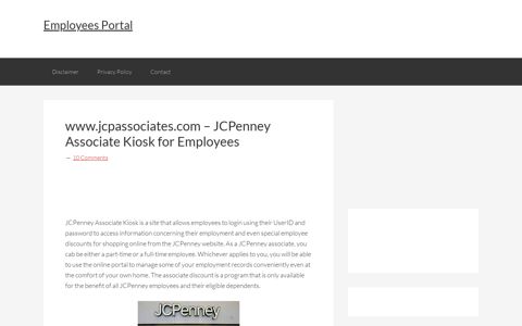 www.jcpassociates.com – JCPenney Associate Kiosk for ...