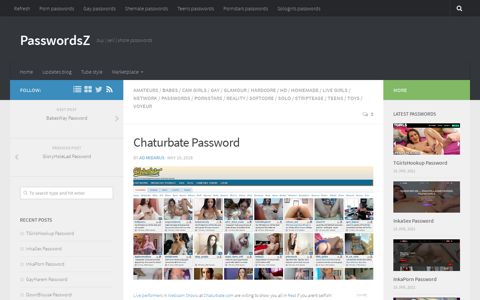 Chaturbate Password – PasswordsZ