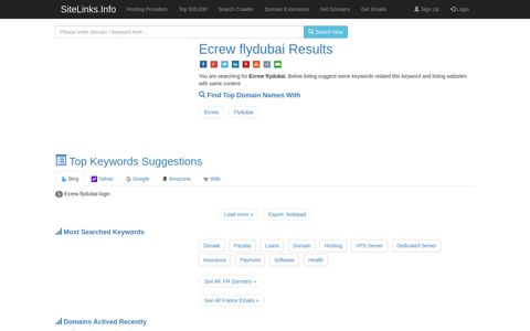 Ecrew flydubai Results For Websites Listing - SiteLinks.Info