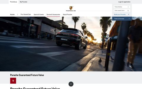 Porsche Guaranteed Future Value - Porsche Australia