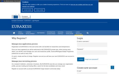 Login/Register - Euraxess - Europa EU