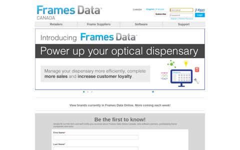 Frames Data Home
