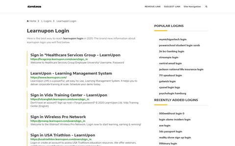 Learnupon Login ❤️ One Click Access