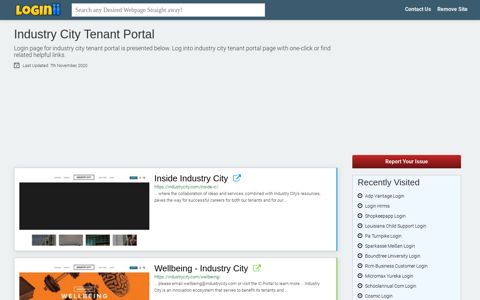 Industry City Tenant Portal - Loginii.com