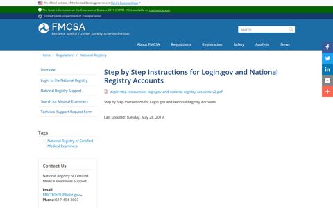 Step by Step Instructions for Login.gov and National Registry ...