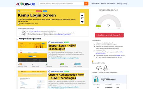 Kemp Login Screen - A database full of login pages from all ...