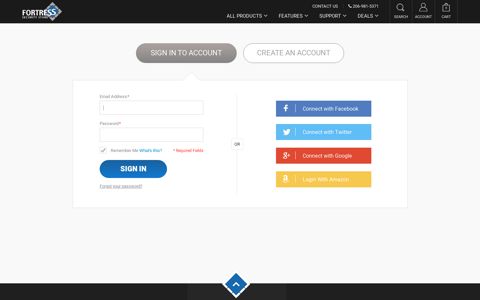 Customer Login - Fortress Security Store