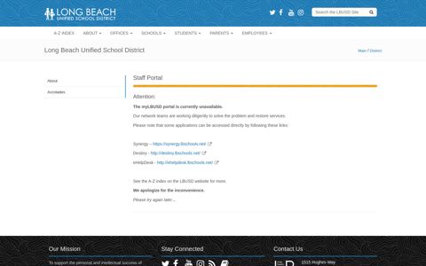 Staff Portal - Long Beach Unified School District
