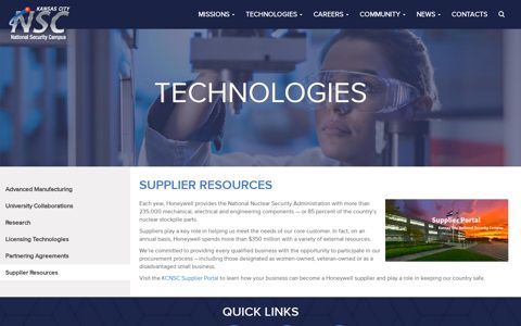 Supplier Resources - Kansas City National Security Campus